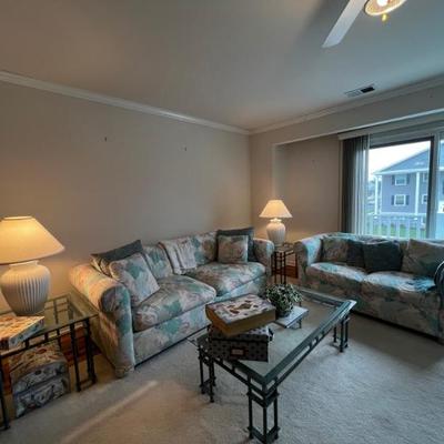 Sleeper sofa on left is sold 