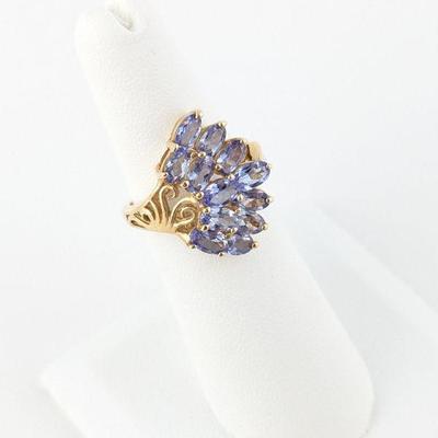 Jam Creations 10K Yellow Gold Tanzanite Ring
