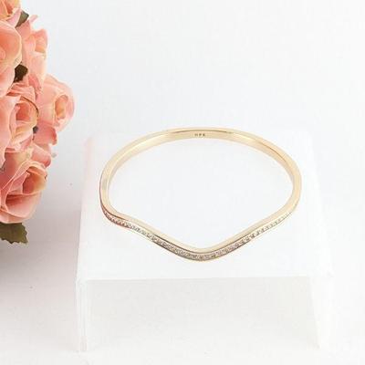 Grace Kelly Collection 18K Yellow Gold Plated Zig Zag Bracelet