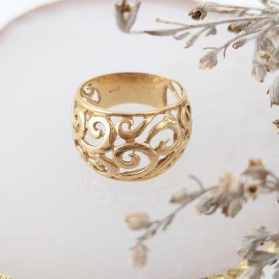 14K Yellow Gold W & B Mazza & Sons Ring