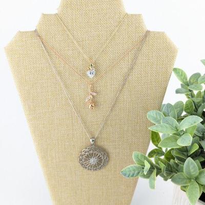 Lot of 3 Sterling Silver Necklaces