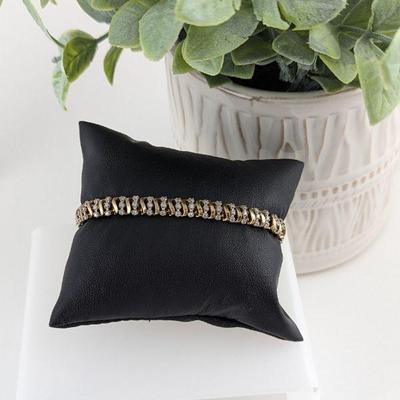 10K Yellow Gold & Diamond Bracelet