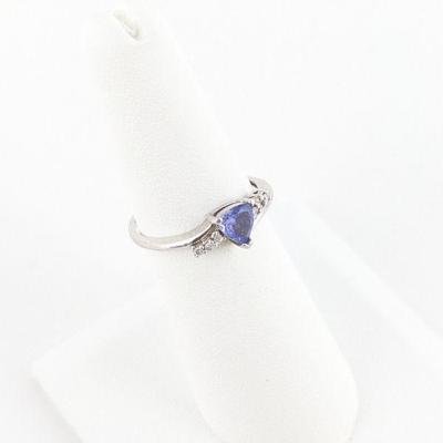 Jam Creations Platinum, Diamond and Tanzanite Ring