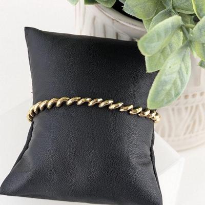 10K Yellow Gold San Marco Link Bracelet
