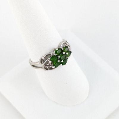 Jam Creations 10K Yellow Gold Green Tourmaline & CZ Ring
