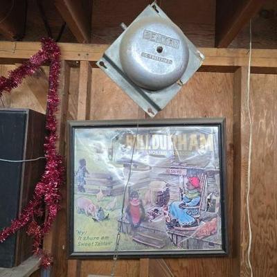 #2020 â€¢ Genuine Bulldurham Smoking Tobacco framed Picture and Sentry Bell
