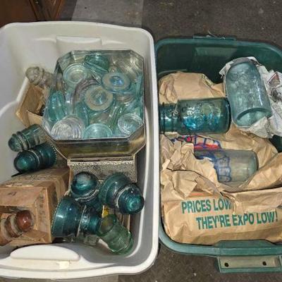 #2378 â€¢ Glass Insulators, Jars, and Lids
