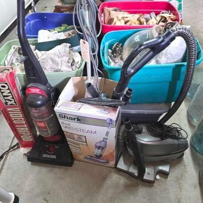 #2366 â€¢ (3) Vacuum Cleaners and Video Tripod
