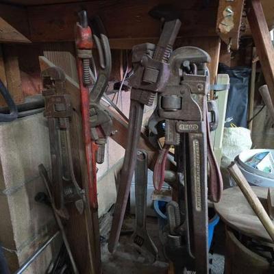 #2026 â€¢ 14 Pipe Wrenches and Crescent Wrenches
