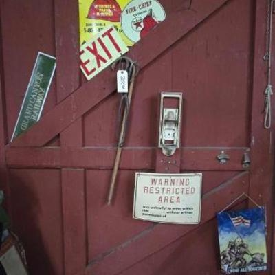 #2004 â€¢ Dr Pepper and Coca-Cola Bottle Openers Bel Texaco Fire-Chief Sign and 5 Signs
