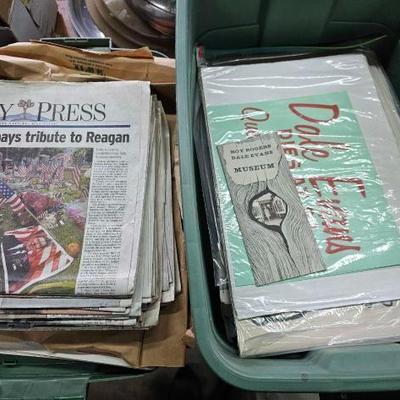 #2352 â€¢ Newspapers 9/11, Roy Rogers and Dale Evans

