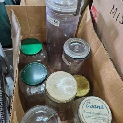 #2358 â€¢ Hand Blown Specimen Jars and Misc Jars
