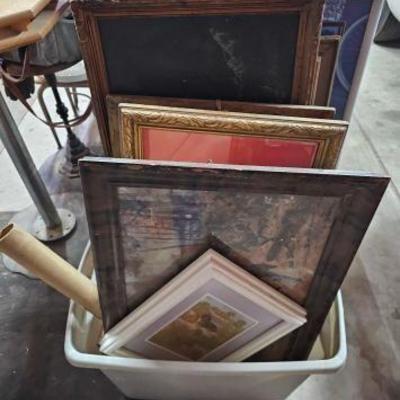 #2300 â€¢ 16 Framed Pieces of Art/Ads/Photos
