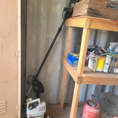 #2802 â€¢ (2) Electric Pole Saws and Blower

