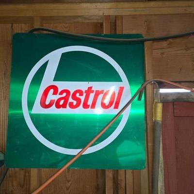 #2416 â€¢ Vintage Metal Castrol Sign
