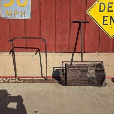 #2552 â€¢ Steel Lawn Roller and Cement Tamper
