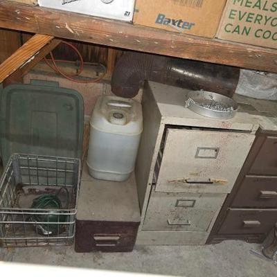 #2462 â€¢ Filing Cabinet and Wooden Dresser
