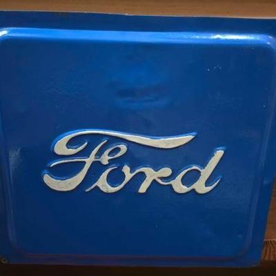 #2016 â€¢ Ford Sign Motorcycle Gas Tank Pully Mirror and Danger Sign
