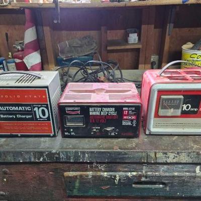 #2042 â€¢ 3 Battery Chargers
