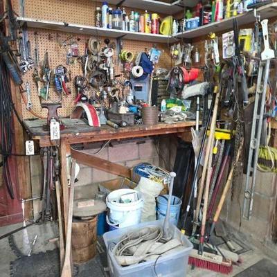 #2030 â€¢ Tools Extension Cords Bells Push Brooms Tire Irons and More
