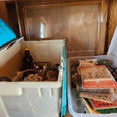 #1962 â€¢ 2 Totes with Misc Items
