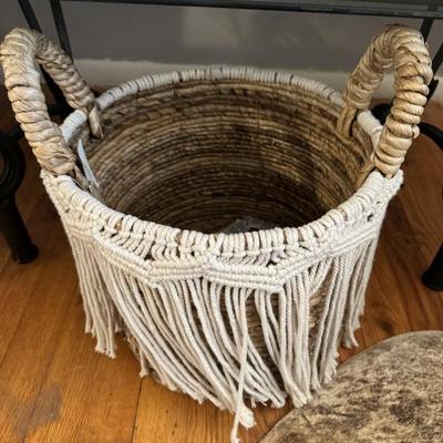 Macrame basket