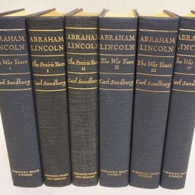 1102	CARL SANDBURG ABRAHAM LINCOLN 6 VOL HARCORT, BRACE & WORLD
