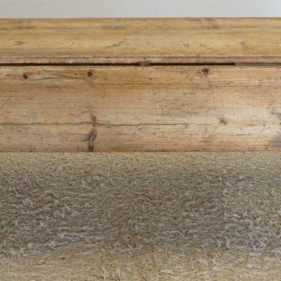 1198	ANTIQUE COUNTRY PINE DROP LEAF HARVEST TABLE, APPROXIMATELY 72 IN X 21 IN X 29 IN H, EACH DROP 11 IN
