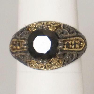1277	GARNET RING MARKED 825, SIZE 5 1/2, 3.59 DWT INCLUDING STONE
