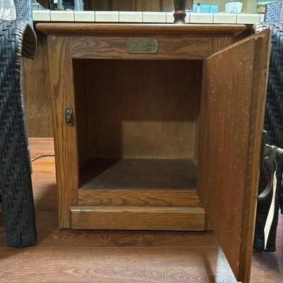 #1212 â€¢ White Clad End Table
