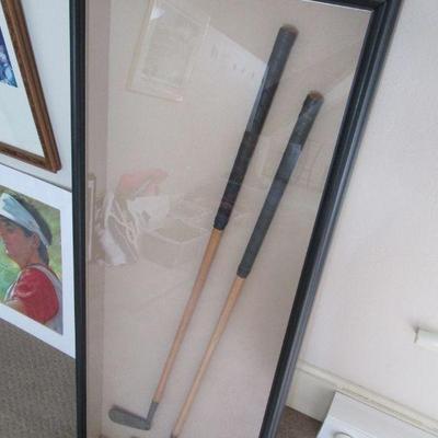 Antique Scottish golf clubs