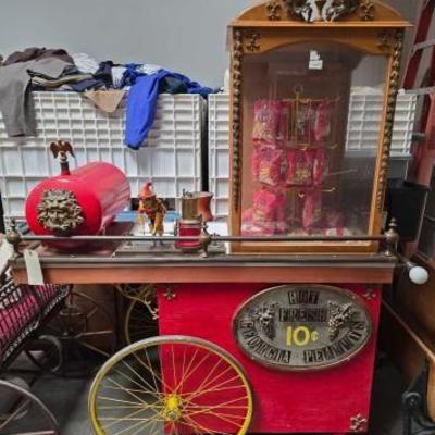 #2054 â€¢ Vintage Hot Fresh Georgia Peanuts Cart
