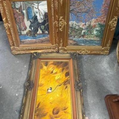 #2252 â€¢ (3) Framed Wall Art
