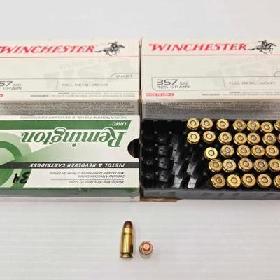 #1482 â€¢ (134) Rounds .357 SIG Ammo
