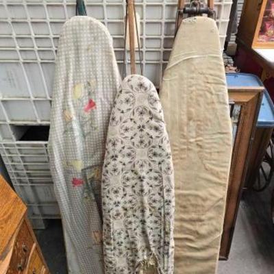 #2016 â€¢ (3) Vintage Ironing Boards
