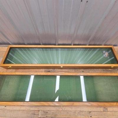 #1926 â€¢ (2) Wooden Show Cases
