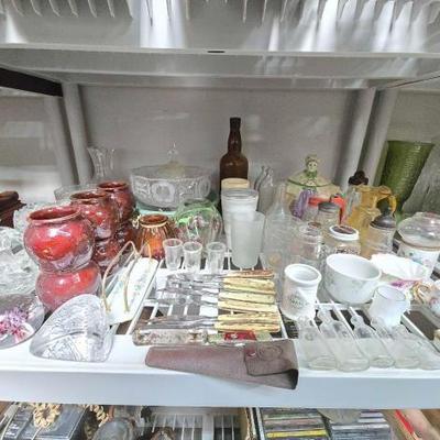 #2226 â€¢ Glassware, Ceramic Bean Pots, Knife Set and More
