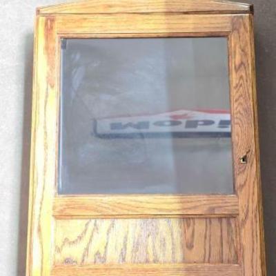 #2222 â€¢ Wooden Cabinet and Wall Shelf

