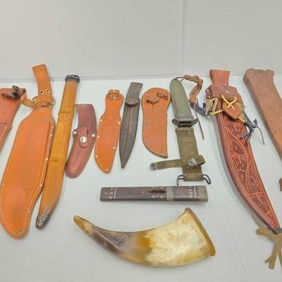 #1804 â€¢ (12) Knife Sheaths
