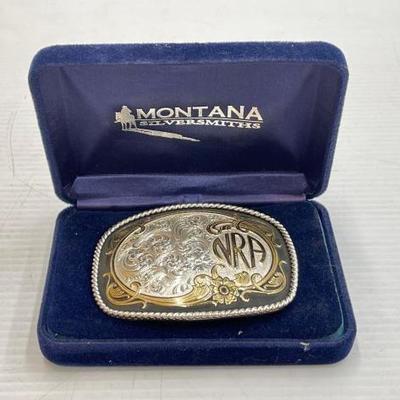 #2310 â€¢ Montana Silversmiths NRA Belt Buckle
