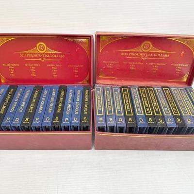 #2308 â€¢ 2010 & 2013 U.S. Mints Presidential Dollar Program Sets

