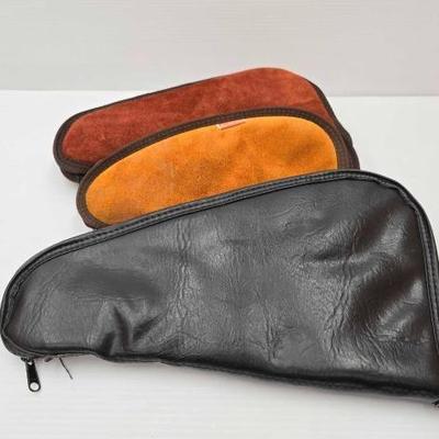 #1950 â€¢ Apache Pistol Case, (2) Unbranded Pistol Cases
