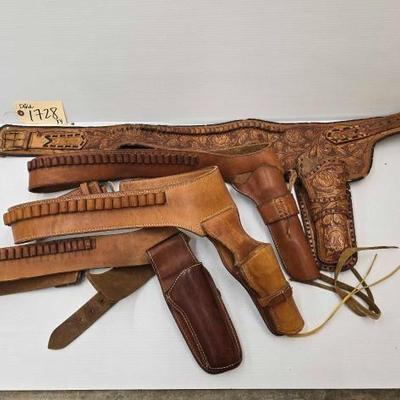 #1720 â€¢ (4) Gun Belts with Holsters

