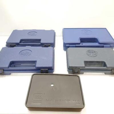 #1936 â€¢ (5) Pistol Hard Cases
