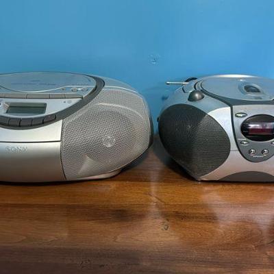 (2) CD Radio Players
