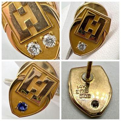 (2) 14K Gold w/ Diamonds & (1) 1/10 10K
