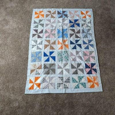 Handmade Lightweight Quilt 69" x 49"