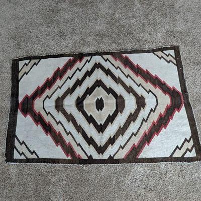 Antique Navajo Textile Rug 50" x 32"