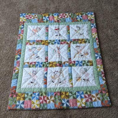 Handmade Small Quilt 50" x 38"