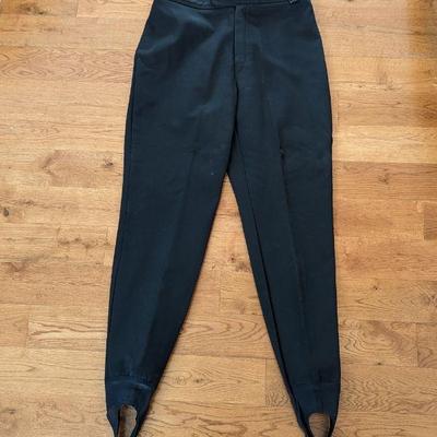 Women's Size 12 Black Stretch Stirrup Ski Pants